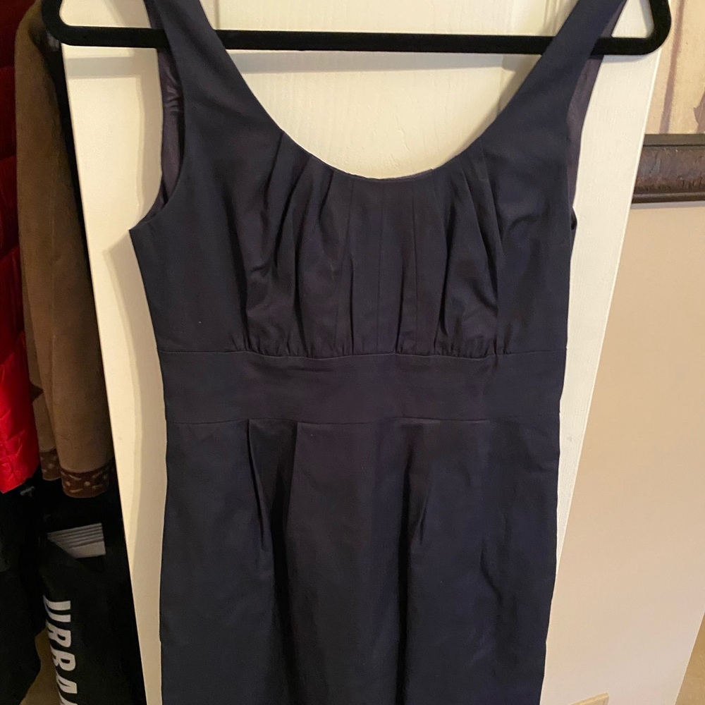 Navy midi dress